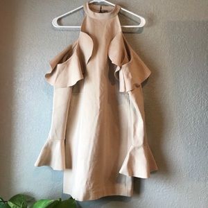 Free People Flare Sleeve Nude Dress Size XS